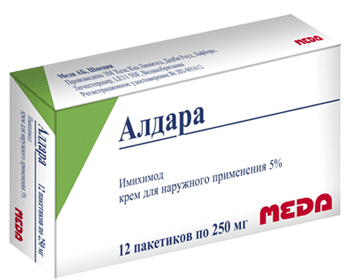 алдара крем 5% пак 250мг 12