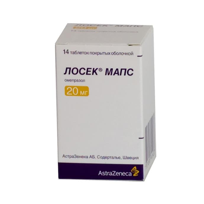 лосек мапс 20 мг 14 табл