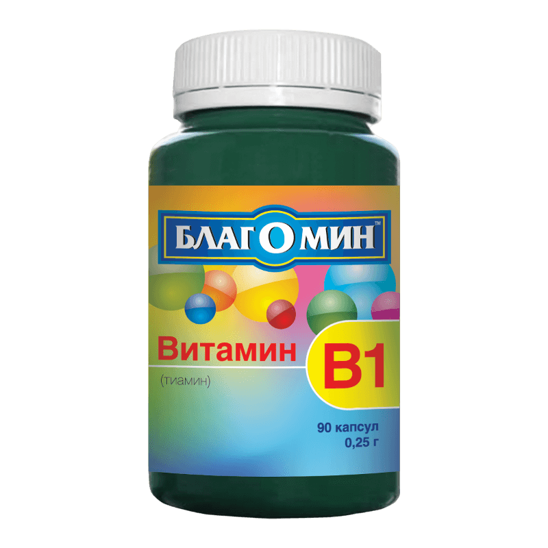 благомин витамин в1 90 капсул (тиамин)