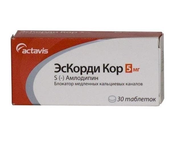 эскорди кор таб 5мг 30