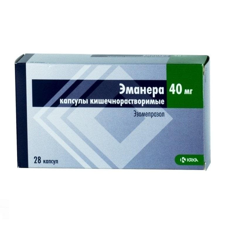 эманера капсул кишечнораств 40мг N28