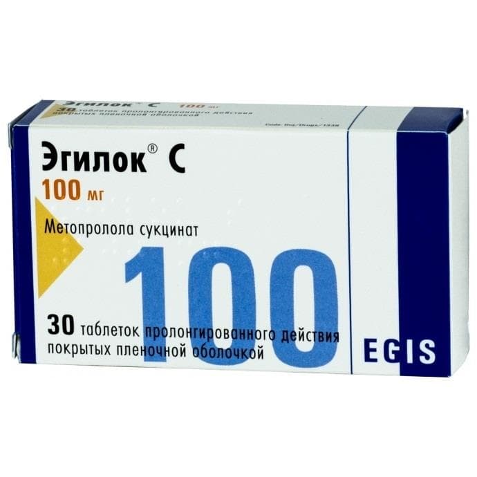эгилок с 100 мг 30 табл