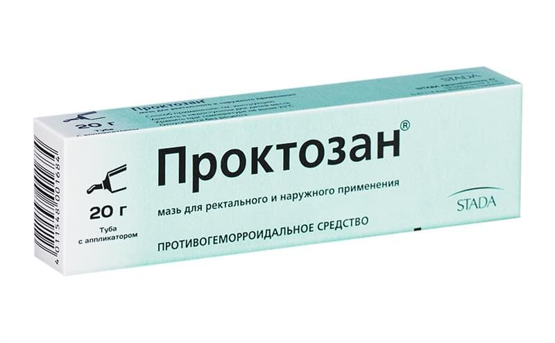 проктозан мазь ректальная 20 г