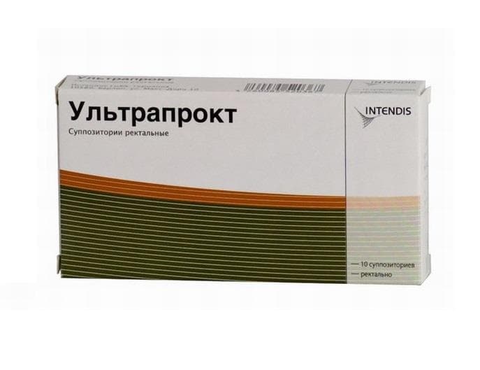 ультрапрокт суппозитории ректальные 10 шт 