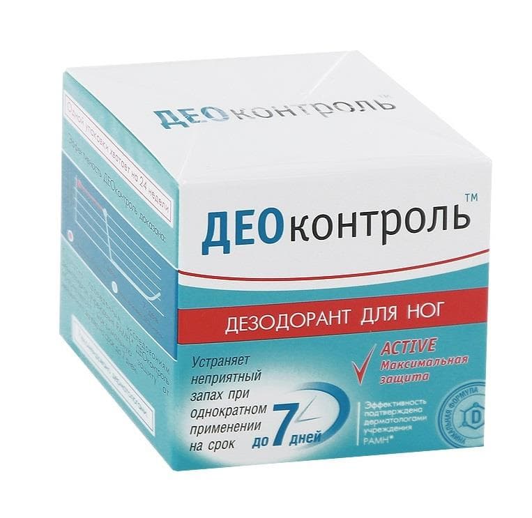 деоконтроль дезодорант для ног 30 мл
