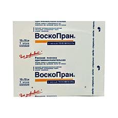 повязка воскопран 10смx10см 1 с левомеколь мазью