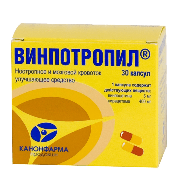 винпотропил капсул 5мг плюс 400мг N30