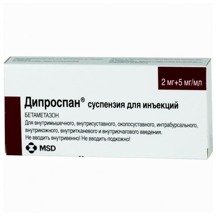 дипроспан суспензия для инъекций 1 мл 1 шприц