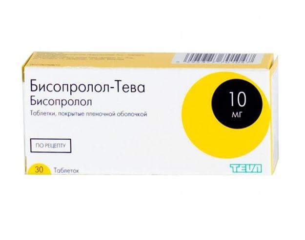 бисопролол-тева таб ппо 10мг 30
