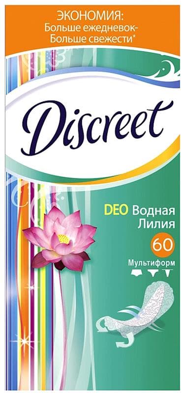 дискрит део мультиформ водная лилия прокладки ежедн 60