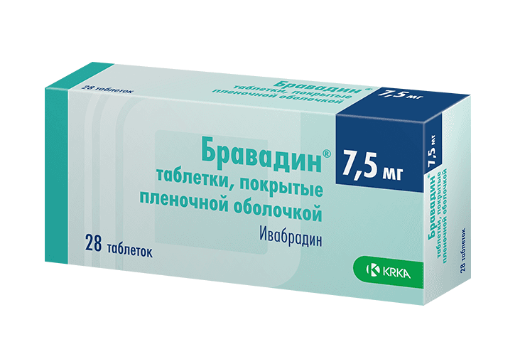 бравадин таб ппо 7,5мг 28 krka d d /крка-рус