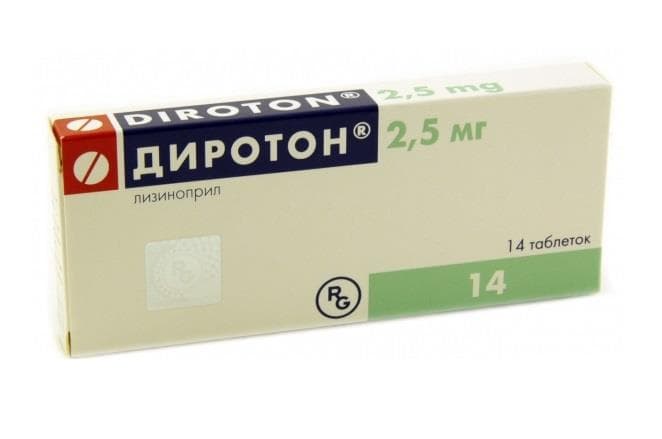 диротон 2,5 мг 14 табл