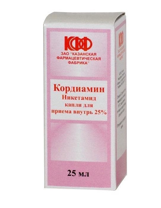 кордиамин капли 25% 25 мл