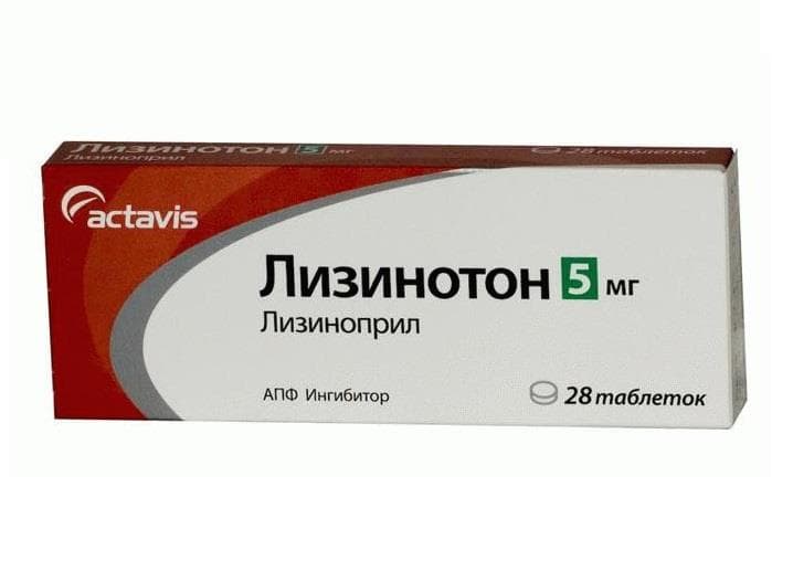 лизинотон 5 мг 28 таб