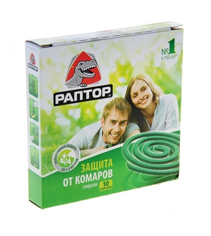 раптор спираль от комаров без запаха N10