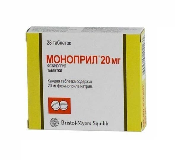 моноприл 20 мг 28 табл