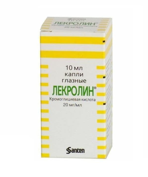 лекролин капли глазные 20 мг/мл 10 мл
