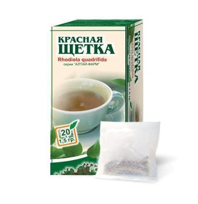красная щетка чай 20 фильтр-пакетов