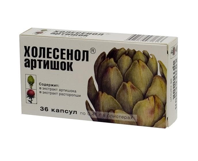 холесенол артишок капсул 0,4г 36