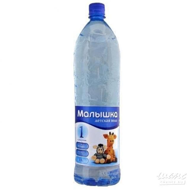малышка вода для детей бут пэт 1,5л б/газа голубая