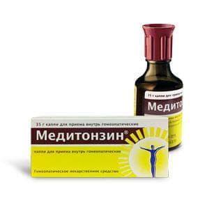 медитонзин капли для внутр гомеопат 35г