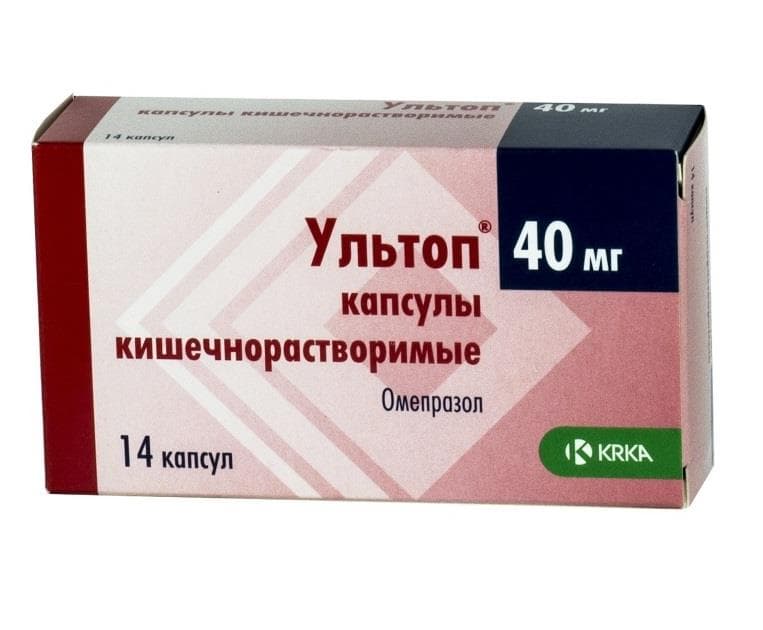 ультоп 40 мг 14 капс