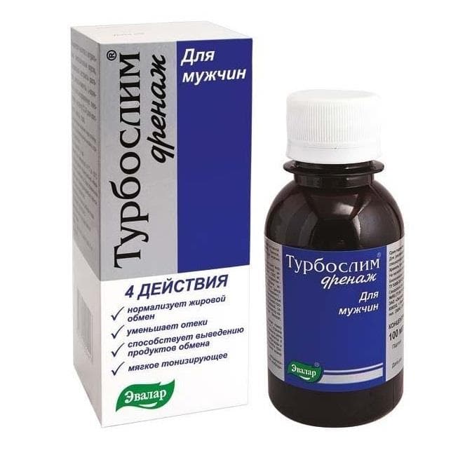турбослим дренаж для мужчин 100 мл