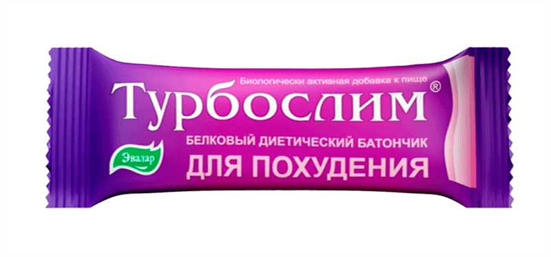 турбослим батончик белковый для похудения 50 г