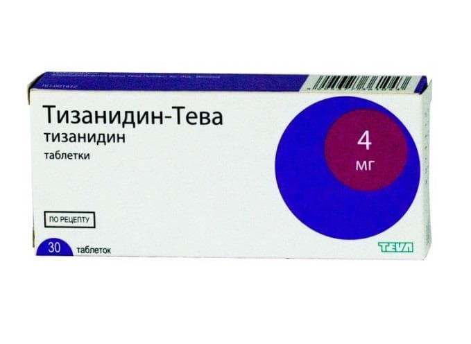 тизанидин-тева таб 4мг N30