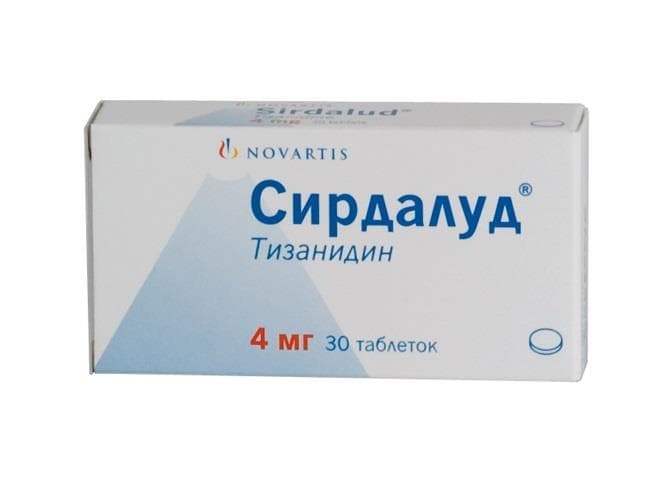 сирдалуд 4 мг 30 табл