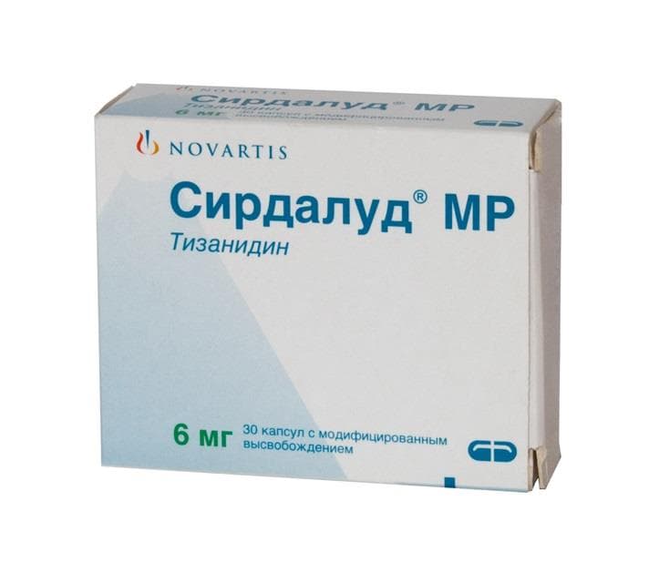 сирдалуд мр капсул с модиф высвоб 6мг N30