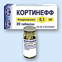 кортинефф 0,1мг 20 табл