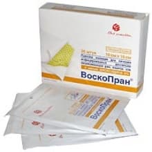 повязка воскопран 5% 7,5смx5см 5 с диоксидин мазью