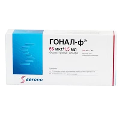 гонал-ф р-р п/к 66 мкг/1,5 мл (900 ме) 1 шприц-ручка