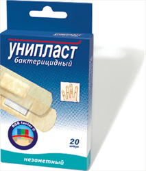 пластырь унипласт бакт незам 20 шт наб пл