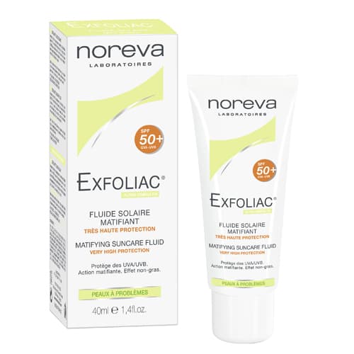 норева эксфолиак эмульсия матирующая солнцезащитная spf50 40 мл