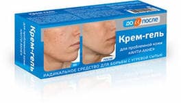 до и после крем-гель анти-акне 50 мл