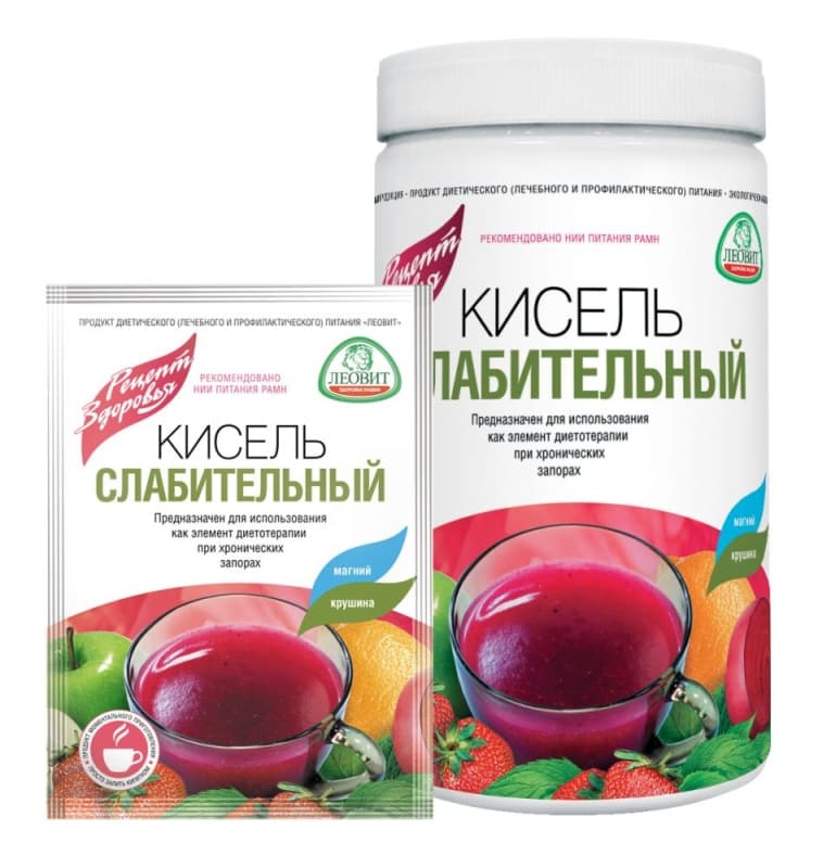 кисель леовит слабительный 400 г