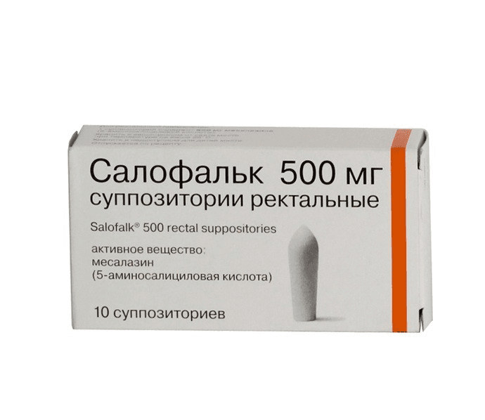 салофальк суппозитории ректальные 500 мг N10