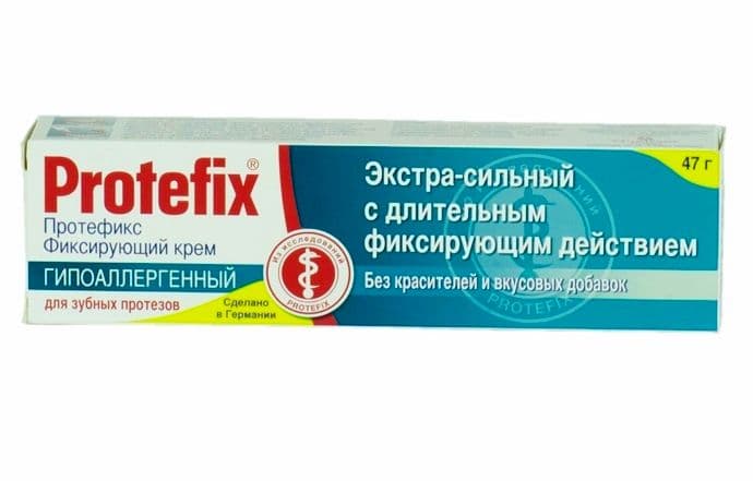 протефикс крем фиксирующий для зубных протезов гипоаллергенный 40 мл