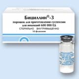 бициллин-3 пор для сусп для в/м введ 1200тыс ед фл 1