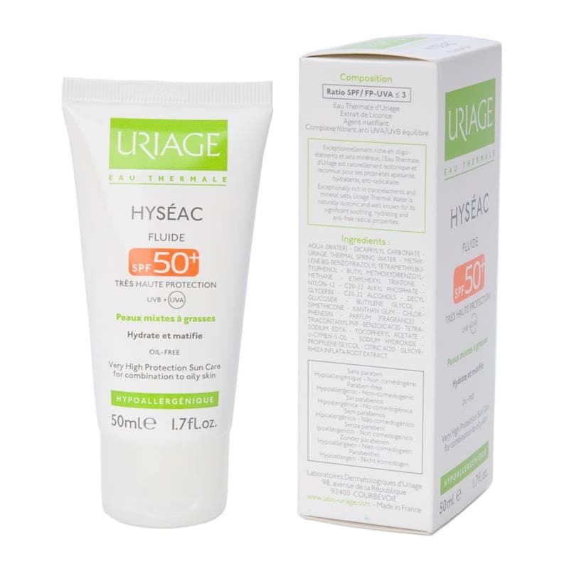 Урьяж Hyseac эмульсия солнцезащитная spf50 плюс 50 мл