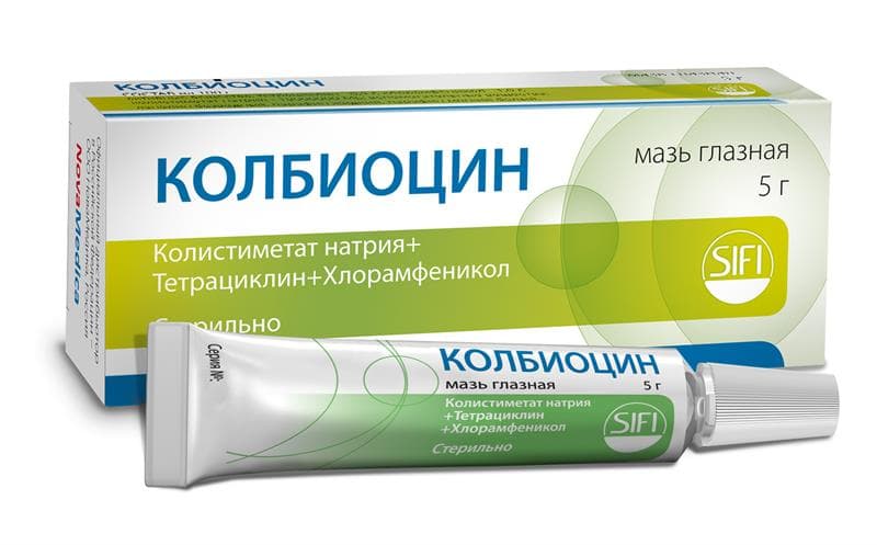колбиоцин мазь глазн 5г