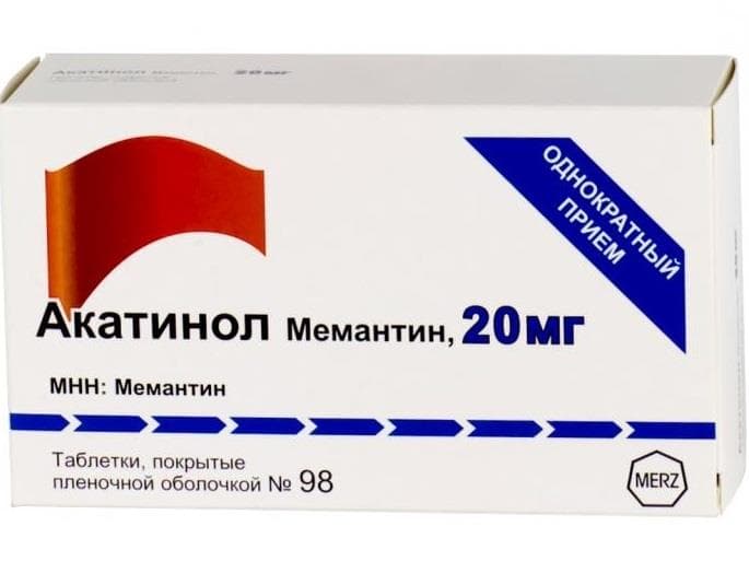акатинол мемантин таб ппо 20мг N98