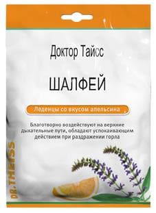 доктор тайсс леденцы шалфей и апельсин 50 г