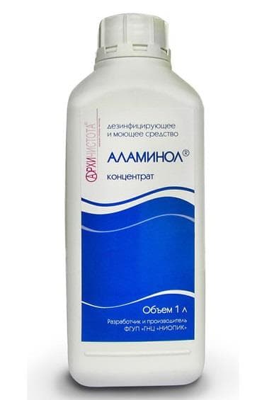 аламинол раствор дезинфицирующий 1л
