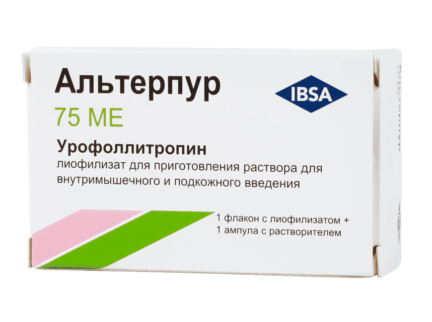 альтерпур лиофилизат для приготовления раствора для инъекций 75 ме 1 фл с растворителем
