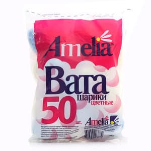 амелия ватн шарики 50 цветные