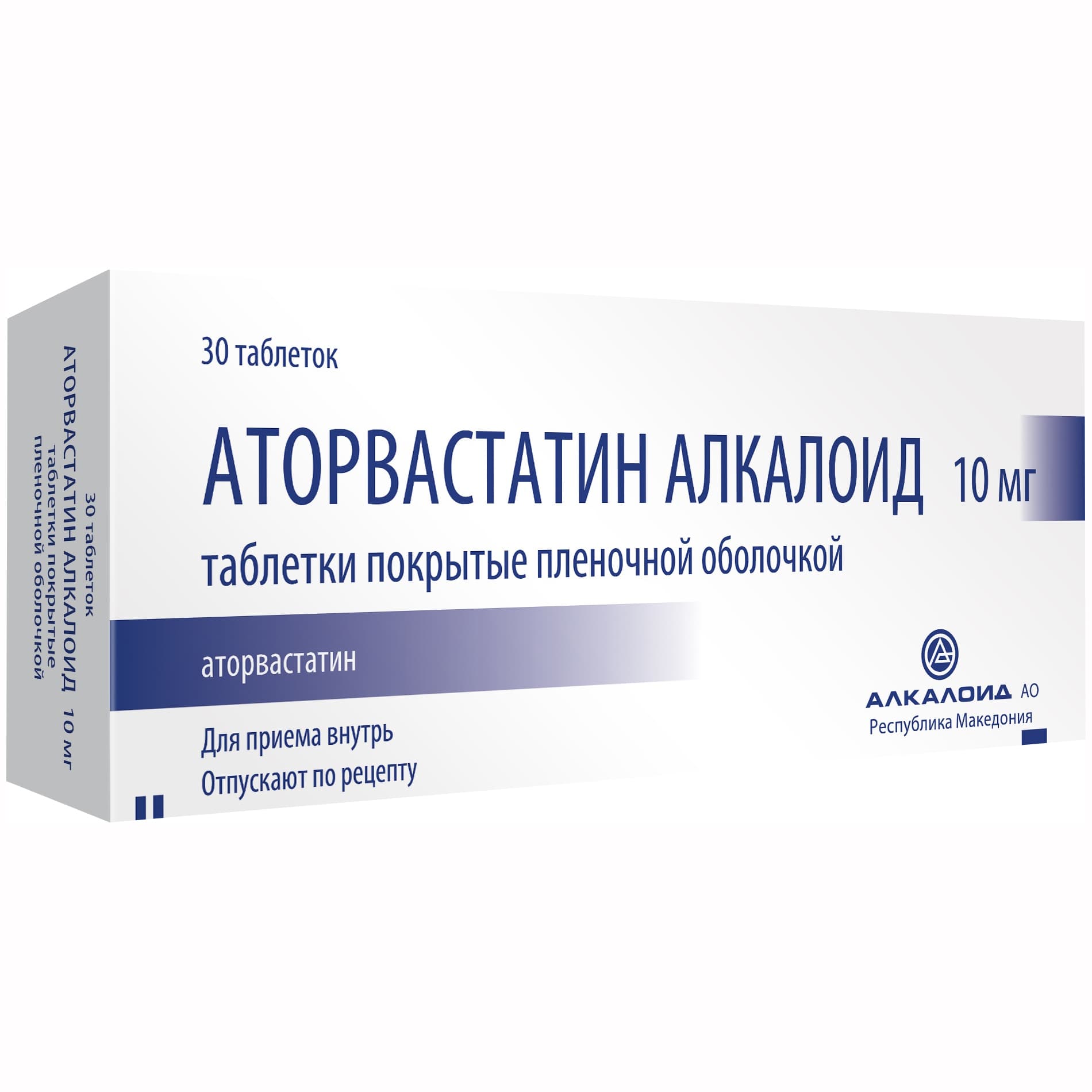 аторвастатин-алкалоид таб ппо 10мг 30