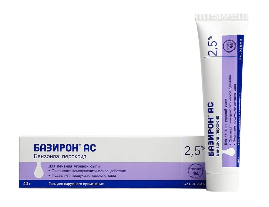 базирон ас гель 2,5% 40г